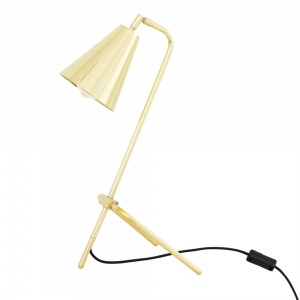Astana Industrial Adjustable Brass Table Lamp